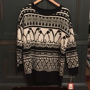Mossimo Supply Co. Penguin Sweater Size L